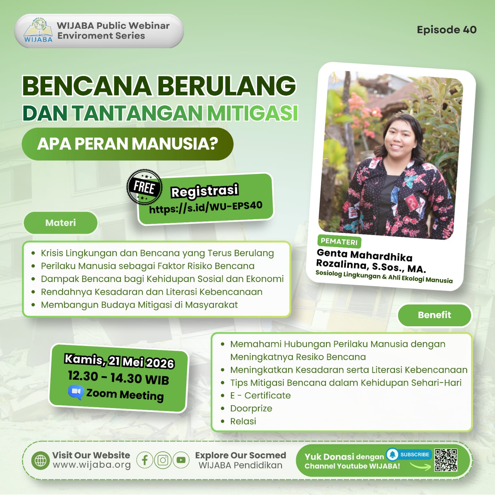 ✨Bencana Berulang dan Tantangan Mitigasi: Apa Peran Manusia?✨